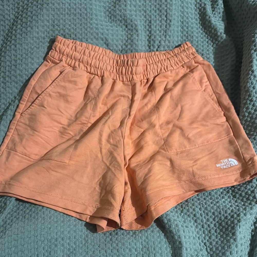 The North Face Orange Athletic Shorts Lightweight Elastic Waist